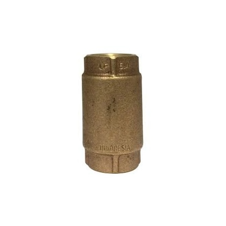 InLine Check Valve, 34 Nominal, 200 Psi WOG125 Psi WSP Pressure, Yes Low Lead Compliance, Media